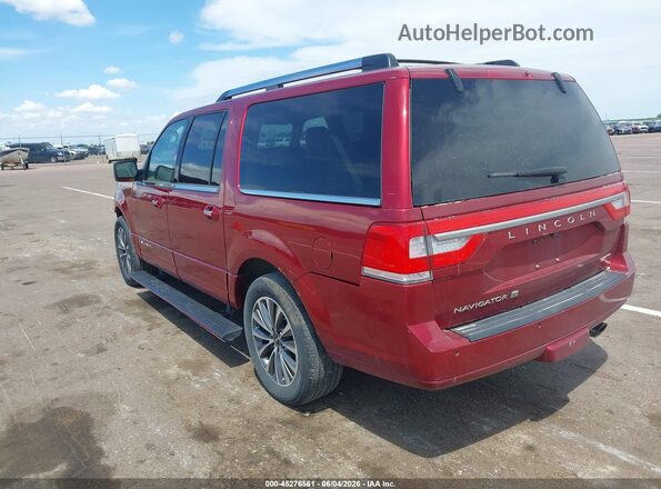 5LMJJ3JT7GEL06789 2016 LINCOLN NAVIGATOR L Red Tył lewy