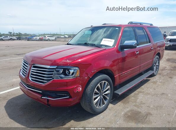 5LMJJ3JT7GEL06789 2016 LINCOLN NAVIGATOR L Red Przód lewy
