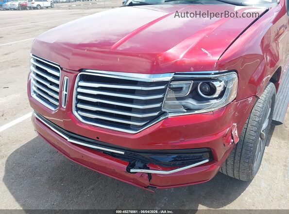 5LMJJ3JT7GEL06789 2016 LINCOLN NAVIGATOR L Red Widok z przodu