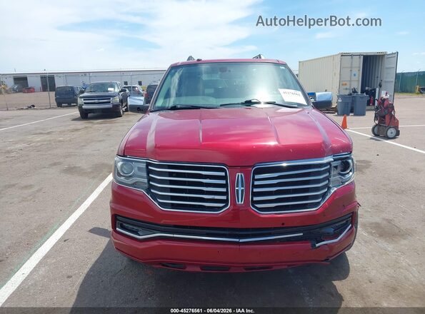 5LMJJ3JT7GEL06789 2016 LINCOLN NAVIGATOR L Red Widok zestawu wskaźników