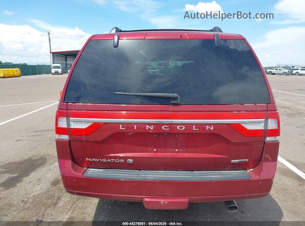 5LMJJ3JT7GEL06789 2016 LINCOLN NAVIGATOR L Red 