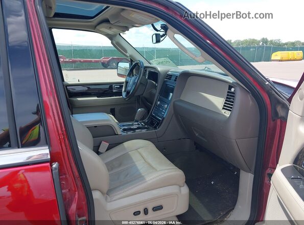 5LMJJ3JT7GEL06789 2016 LINCOLN NAVIGATOR L Red Widok wnętrza z przodu