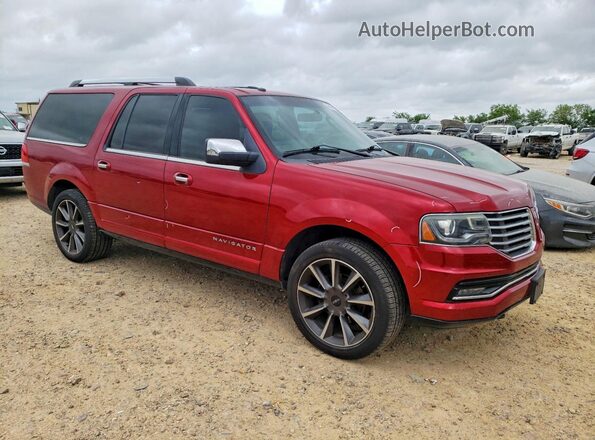 5LMJJ3KT0GEL00573 2016 LINCOLN NAVIGATOR Красный Передняя правая четверть