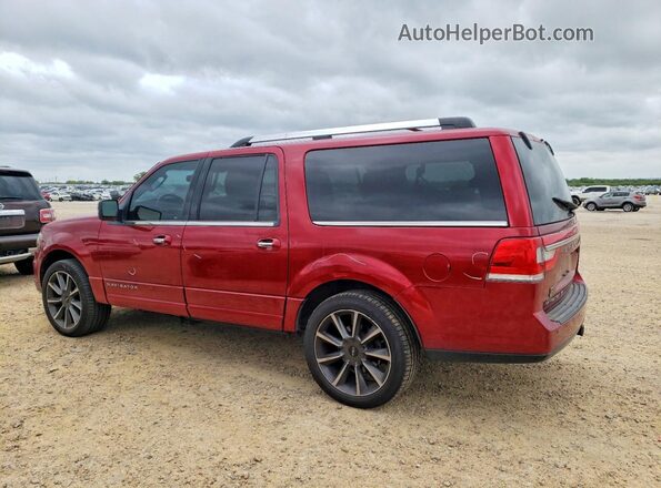 5LMJJ3KT0GEL00573 2016 LINCOLN NAVIGATOR Красный Задняя левая четверть