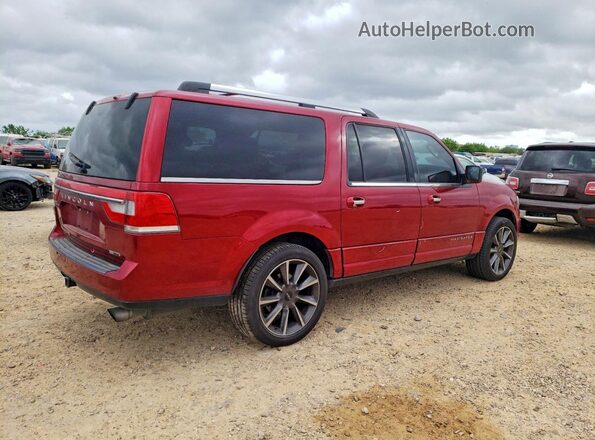 5LMJJ3KT0GEL00573 2016 LINCOLN NAVIGATOR Красный Задняя правая четверть