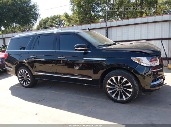 5LMJJ3KT3MEL02877 2021 LINCOLN NAVIGATOR Black Widok zestawu wskaźników