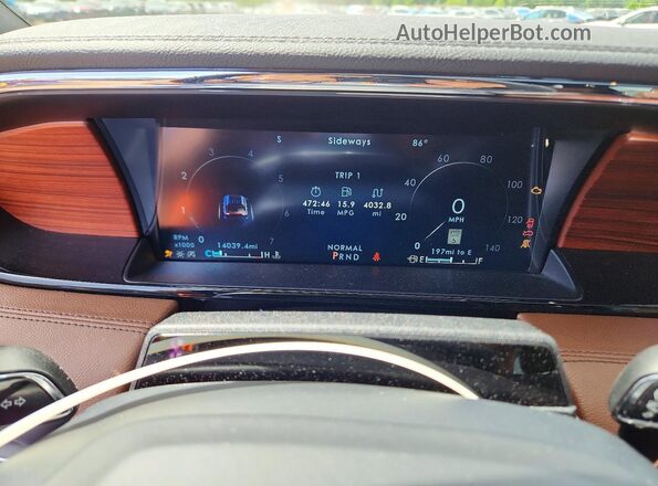 5LMJJ3LG9REL09518 2024 LINCOLN NAVIGATOR Синий Вид щитка приборов