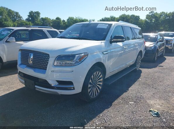 5LMJJ3LT6LEL13143 2020 LINCOLN NAVIGATOR White Առջևի ձախ երեք քառորդ տեսարան