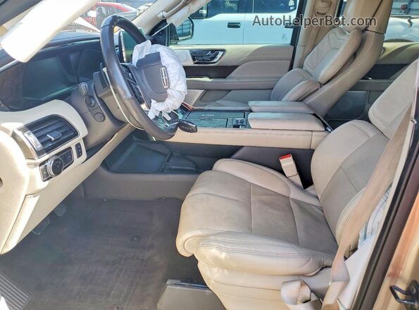 5LMJJ3LTXLEL11654 2020 LINCOLN NAVIGATOR Gold Vista interior delantera