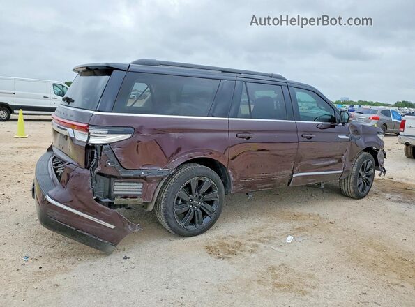 5LMJJ3TG3REL07604 2024 LINCOLN NAVIGATOR Бордовый Задняя правая четверть