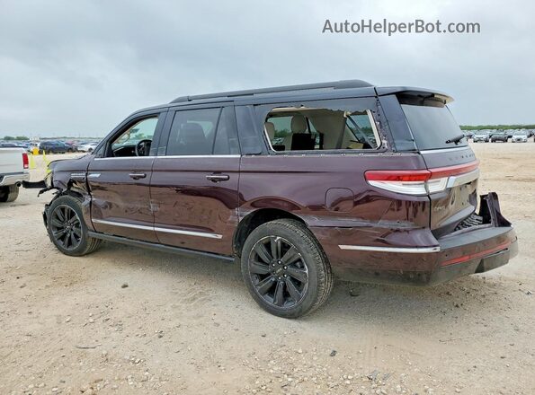 5LMJJ3TG3REL07604 2024 LINCOLN NAVIGATOR Бордовый Задняя левая четверть