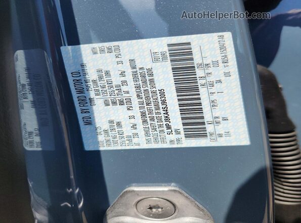5LMPJ8KA4SJ963005 2025 LINCOLN NAUTILUS Blue VIN կոդի պիտակի տեսք