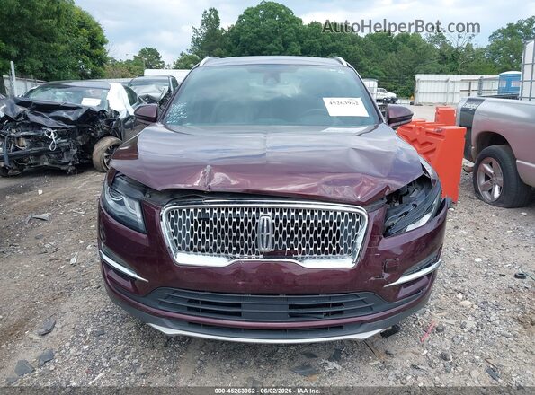 5LMTJ3DH3KUL46740 2019 LINCOLN MKC Burgundy ხელსაწყოთა პანელის ხედი