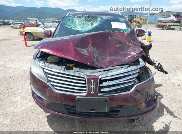 5LMTJ3DH4GUJ21962 2016 LINCOLN MKC Maroon Widok wnętrza z tyłu