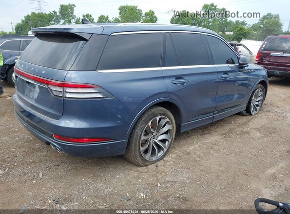 5LMYJ8XYXMNL00656 2021 LINCOLN AVIATOR Light Blue Задняя правая четверть