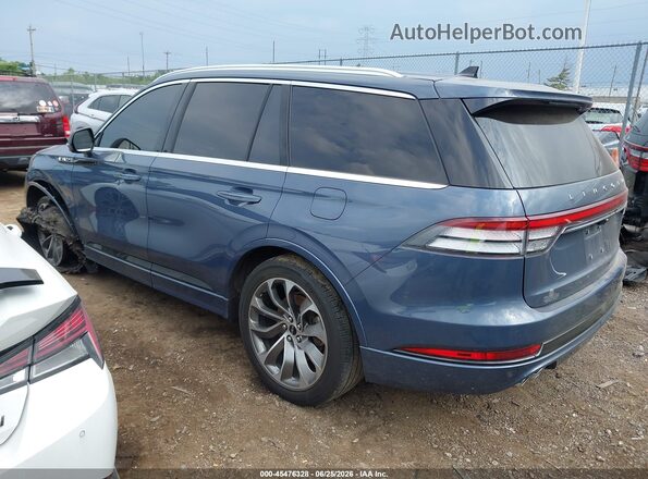 5LMYJ8XYXMNL00656 2021 LINCOLN AVIATOR Light Blue Задняя левая четверть