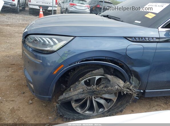 5LMYJ8XYXMNL00656 2021 LINCOLN AVIATOR Light Blue Вид спереди