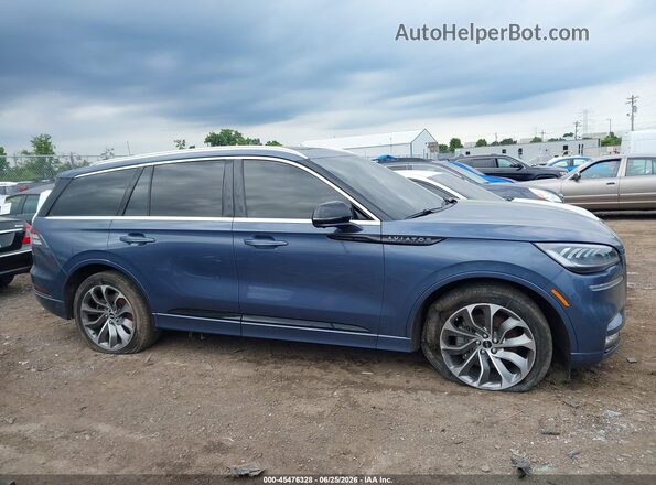 5LMYJ8XYXMNL00656 2021 LINCOLN AVIATOR Light Blue Вид задней части салона
