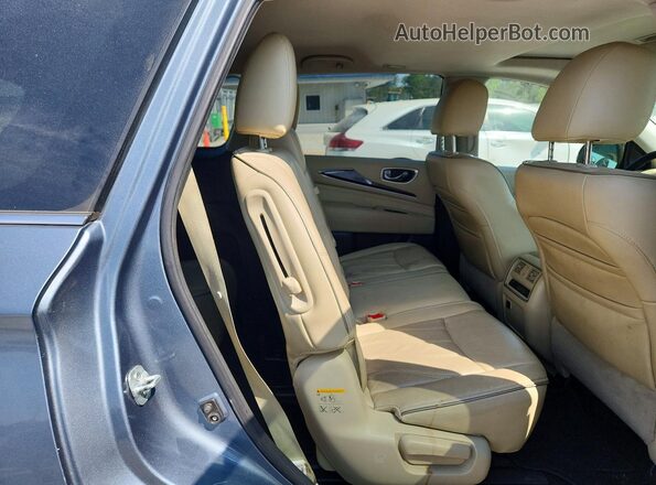 5N1AL0MM0GC526464 2016 INFINITI QX60 Silver Հետևի նստատեղերի տեսք