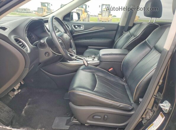 5N1AL0MM4GC513300 2016 INFINITI QX60 Black წინა სალონის ხედი