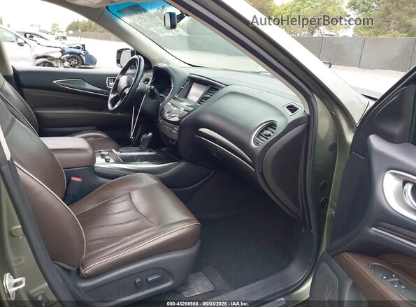 5N1AL0MM4GC525687 2016 INFINITI QX60 Green წინა სალონის ხედი