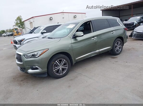 5N1AL0MM4GC525687 2016 INFINITI QX60 Green წინა მარცხენა ხედი სამი მეოთხედიდან