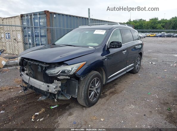 5N1AL0MM7GC516451 2016 INFINITI QX60 Dark Blue Առջևի ձախ երեք քառորդ տեսարան