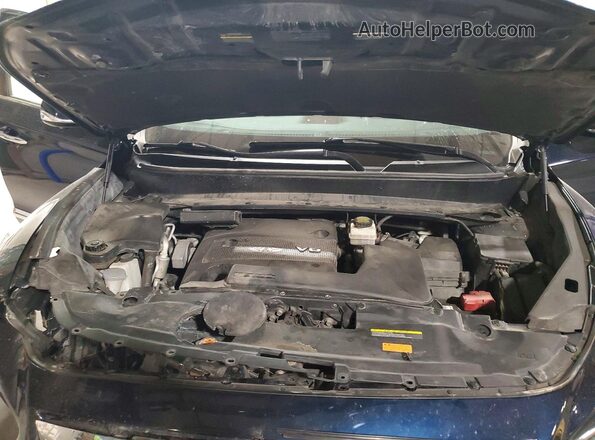 5N1AL0MM7GC519916 2016 INFINITI QX60 Blue ძრავის განყოფილების ხედი