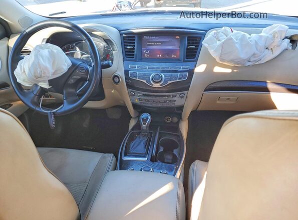 5N1AL0MN3GC519663 2016 INFINITI QX60 White წინა პანელის ხედი