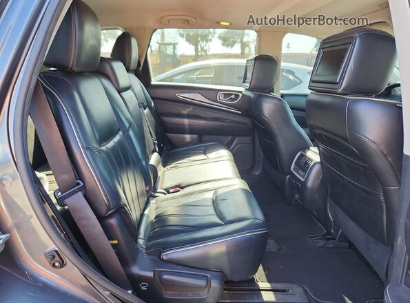 5N1AL0MN7GC506141 2016 INFINITI QX60 Gray Вид задніх сидінь