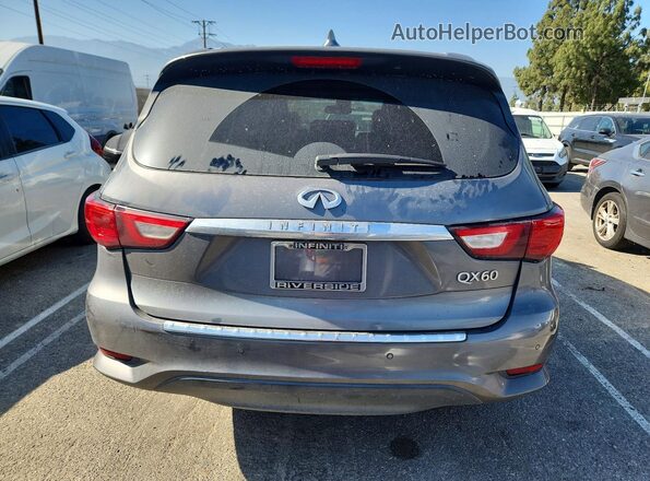 5N1AL0MN7GC506141 2016 INFINITI QX60 Gray Вид ззаду