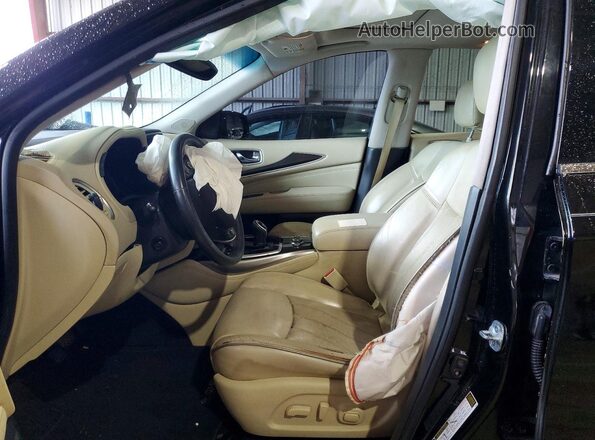 5N1AL0MN8GC522025 2016 INFINITI QX60 Black Widok wnętrza z przodu