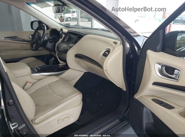 5N1AL0MNXGC518056 2016 INFINITI QX60 Black Widok wnętrza z przodu