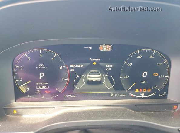 5N1AL1FS5TC330371 2026 INFINITI QX60 Серый Вид щитка приборов