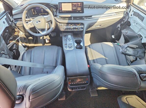 5N1AL1FS9TC344032 2026 INFINITI QX60 White Widok deski rozdzielczej