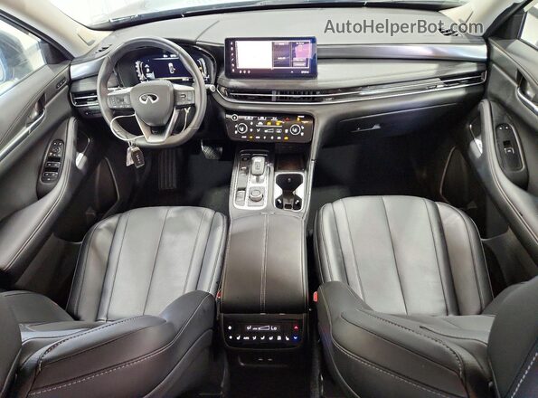 5N1AL1FSXTC341494 2026 INFINITI QX60 Gray Առջևի վահանակի տեսք