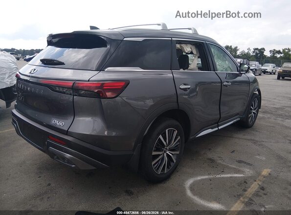 5N1AL1GS2SC350669 2025 INFINITI QX60 Gray უკანა მარჯვენა
