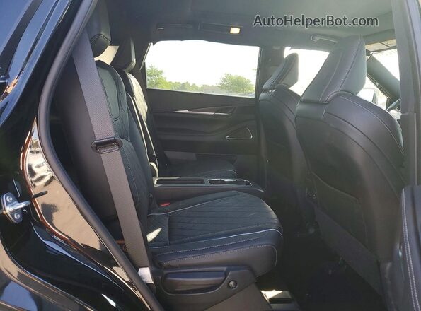 5N1AL1HU1SC333698 2025 INFINITI QX60 Black Սալոնի հետևի տեսք