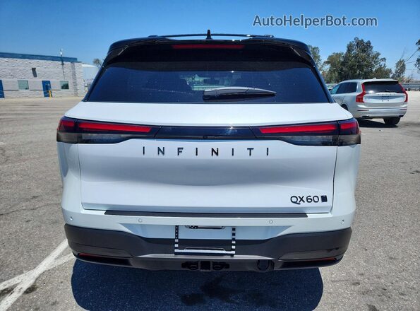 5N1AL1HU6TC353026 2026 INFINITI QX60 White Вид ззаду