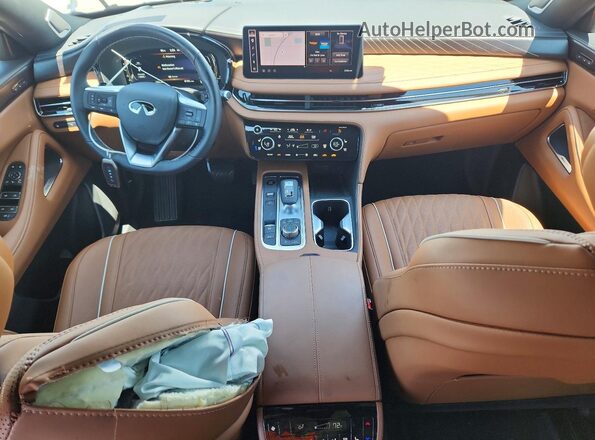 5N1AL1HU6TC353026 2026 INFINITI QX60 White Вид панелі приладів