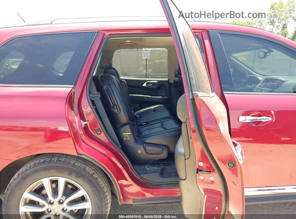 5N1AR2MM0GC613887 2016 NISSAN PATHFINDER Red VIN sticker view