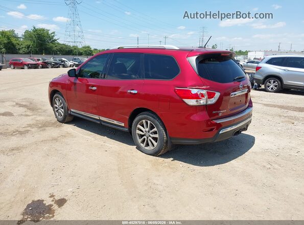 5N1AR2MM0GC613887 2016 NISSAN PATHFINDER Red Rear left
