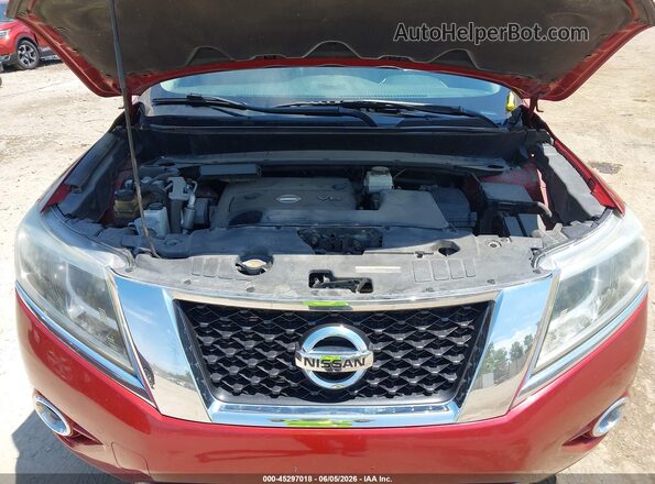 5N1AR2MM0GC613887 2016 NISSAN PATHFINDER Red Rear view