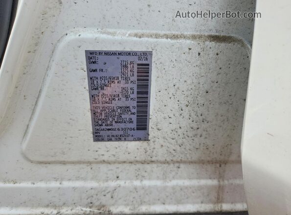 5N1AR2MM0GC630706 2016 NISSAN PATHFINDER White Engine compartment view