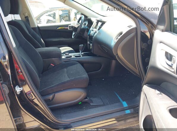 5N1AR2MM0GC643181 2016 NISSAN PATHFINDER Black წინა სალონის ხედი