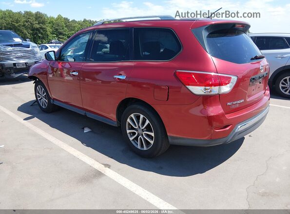 5N1AR2MM3GC606187 2016 NISSAN PATHFINDER Red Trasero izquierdo