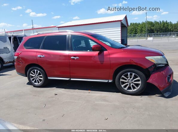 5N1AR2MM3GC606187 2016 NISSAN PATHFINDER Red Vista interior trasera