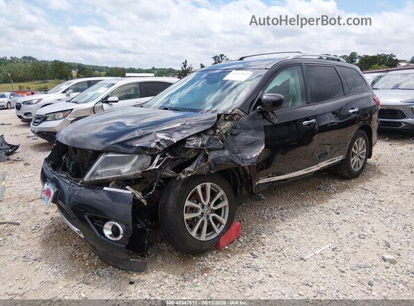 5N1AR2MM3GC667989 2016 NISSAN PATHFINDER Black Передня ліва чверть