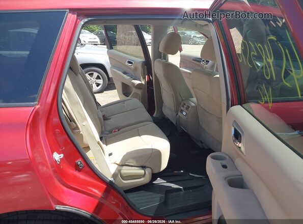 5N1AR2MM4GC670044 2016 NISSAN PATHFINDER Red VIN კოდის სტიკერის ხედი