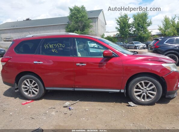 5N1AR2MM4GC670044 2016 NISSAN PATHFINDER Red უკანა სალონის ხედი